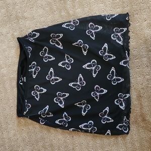 Art Class girls Large black skirt with white butterflies.